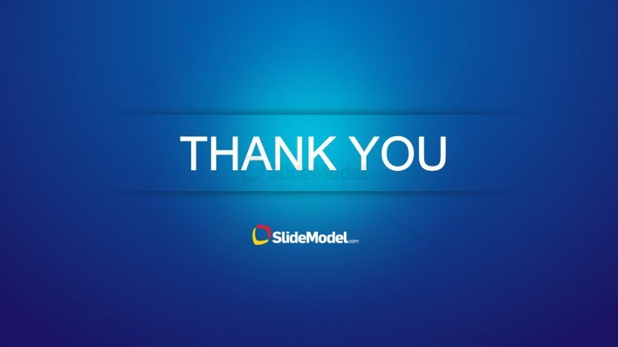Blue Thank You Slide Design for PowerPoint