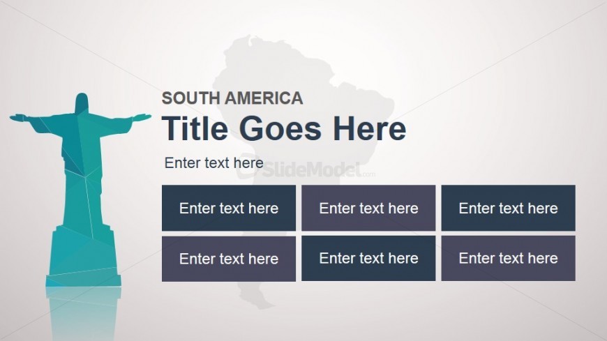 South America Slide Design Template for PowerPoint
