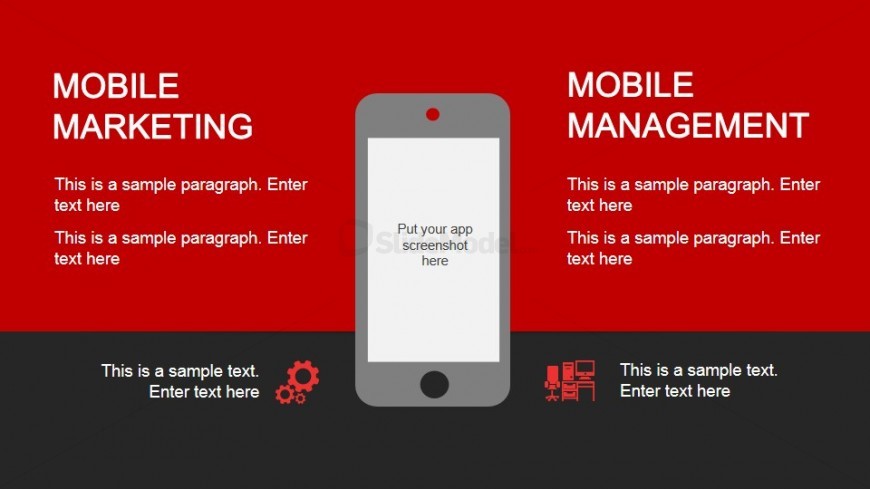 Mobile Marketing App Screenshot Slide Design