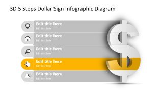 Infographic Diagram Step 4 Dollar Sign PPT