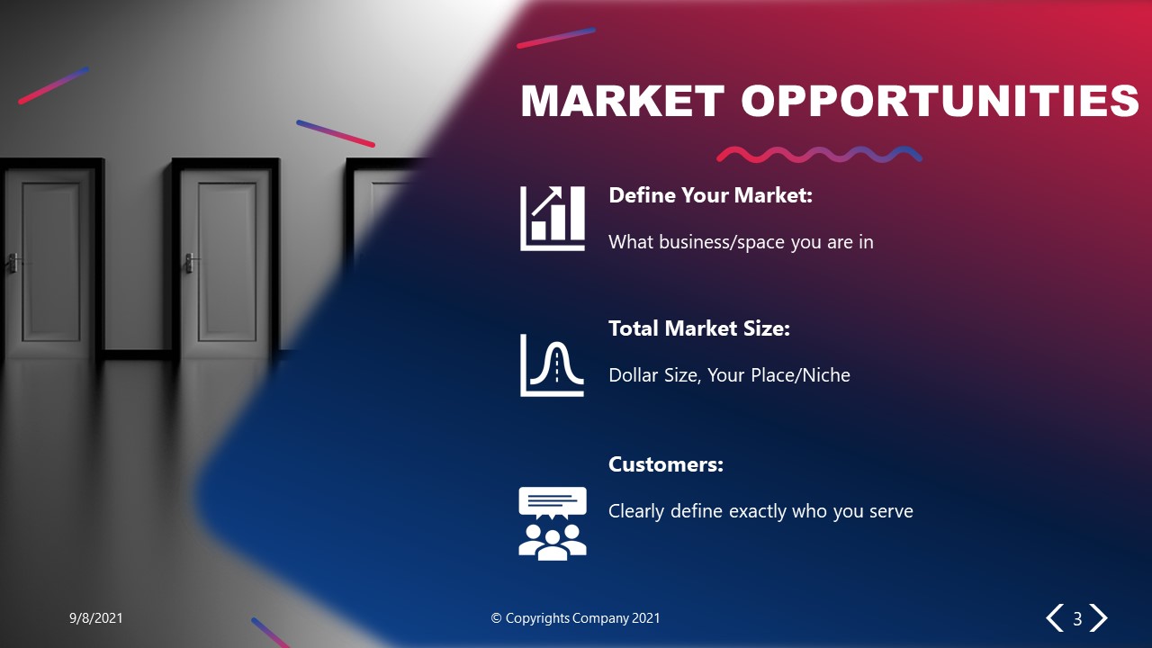 PowerPoint Elevator Pitch Market Opportunity Slide
