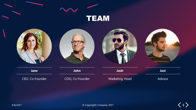 Gradient Elevator Pitch Team Template