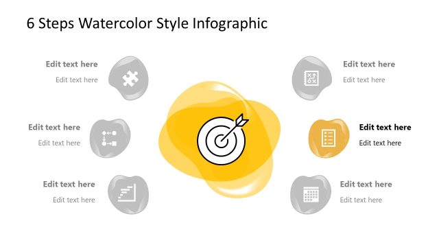 Step 5 of Watercolor Infographic Diagram Template