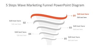 Step 1 of Marketing Funnel Template Diagram 