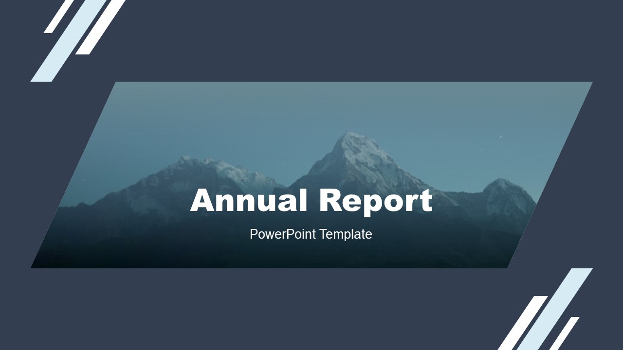 PowerPoint Corporate Annual Report Cover 