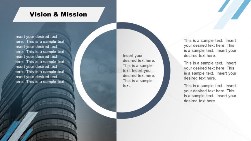 Corporate Annual Report Template of Vision Mission