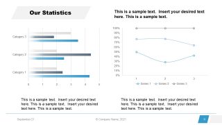 Corporate Annual Report Template of Statistics Charts 