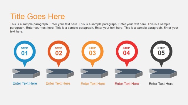 Horizontal Timeline Design for PowerPoint