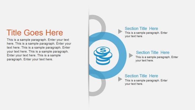 3 Text boxes & Circular Diagram Design for PowerPoint