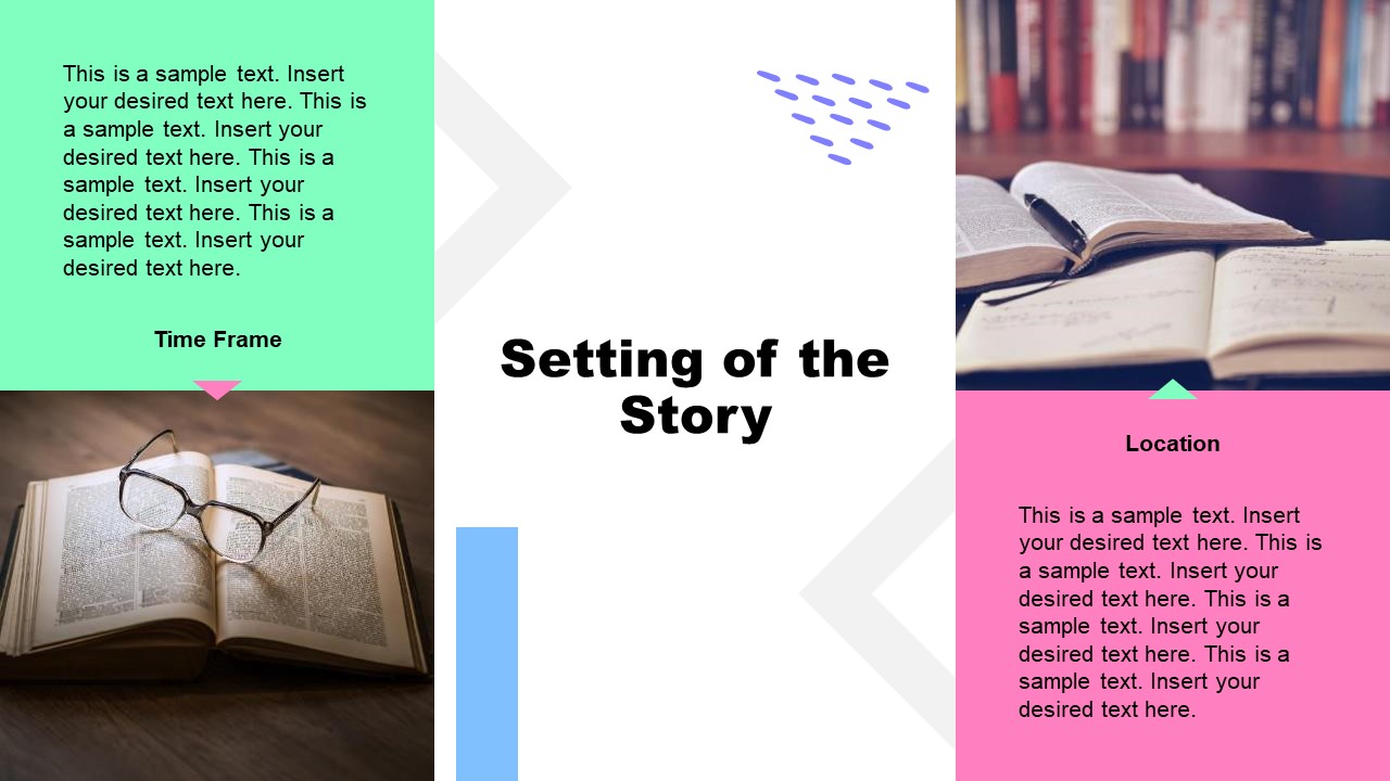 PPT Book Report Template for Setting story 