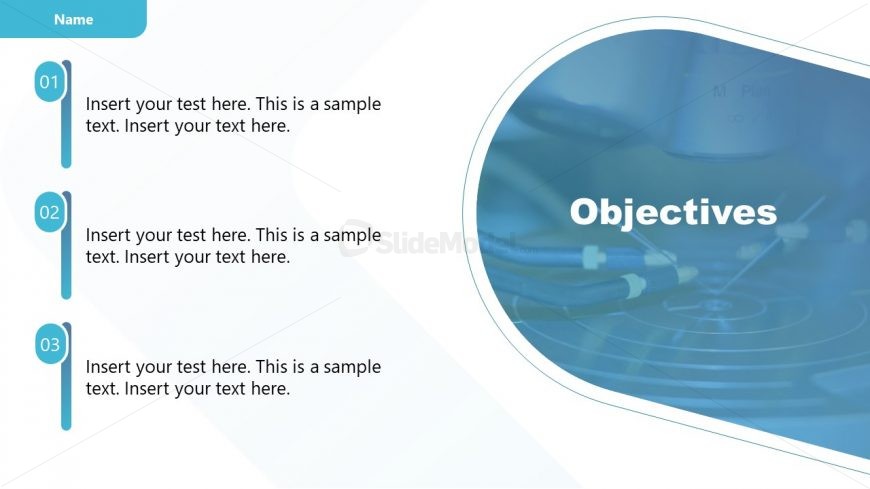Template of Objectives in Experiment Results Presentation 