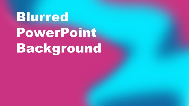 Cyan Purple Blurred PowerPoint Background
