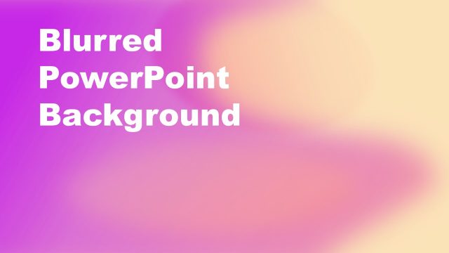 Purple Yellow Blurred PowerPoint Background