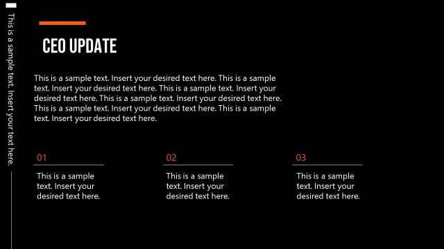 CEO Update PowerPoint Corporate Board Deck