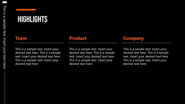Highlights PowerPoint Corporate Board Deck