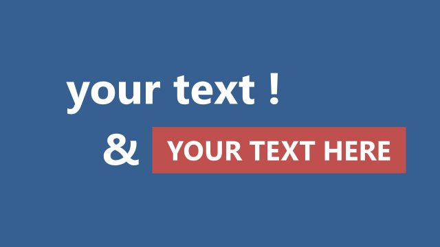 Explainer Text Slide Animated Template