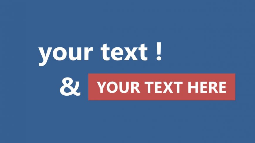 PPT Animated Text Banner for Explainer Text