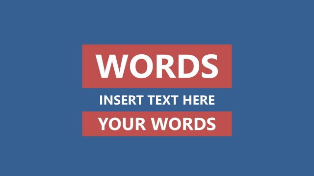 Bold Heading Banner Text Animated Slides