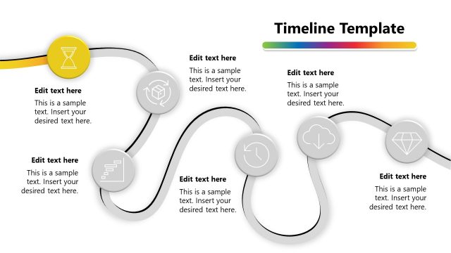 Hourglass PowerPoint Milestone Timeline Template