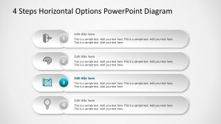 Agenda PowerPoint Option 3 Horizontal Template 