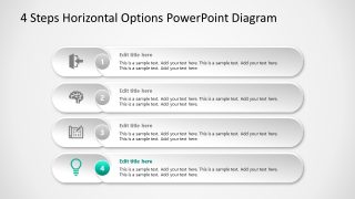 Agenda PowerPoint Option 4 Horizontal Template 