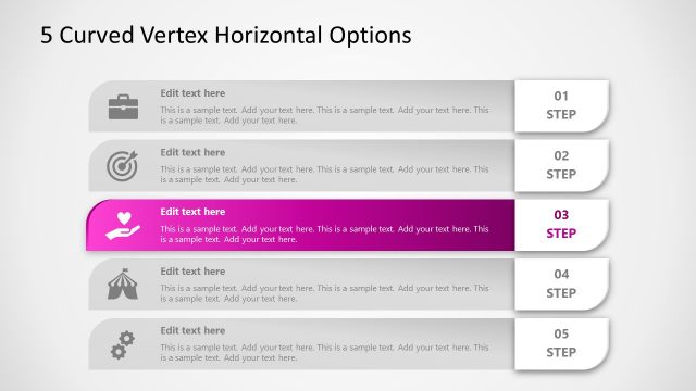 5 Elements PowerPoint Diagram Step 3