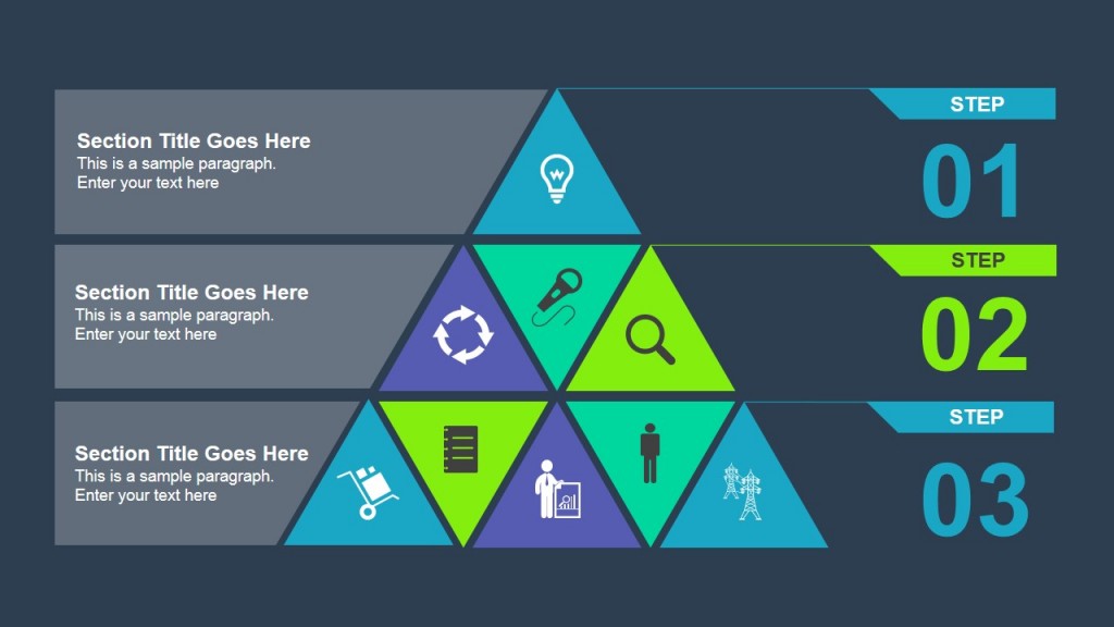 Segmented Pyramid Diagram with 3 Levels - SlideModel