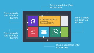 Metro UI Interface Tablet Mockup for PowerPoint