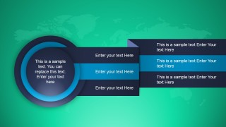 Circular Layout Design for PowerPoint with 3 Steps