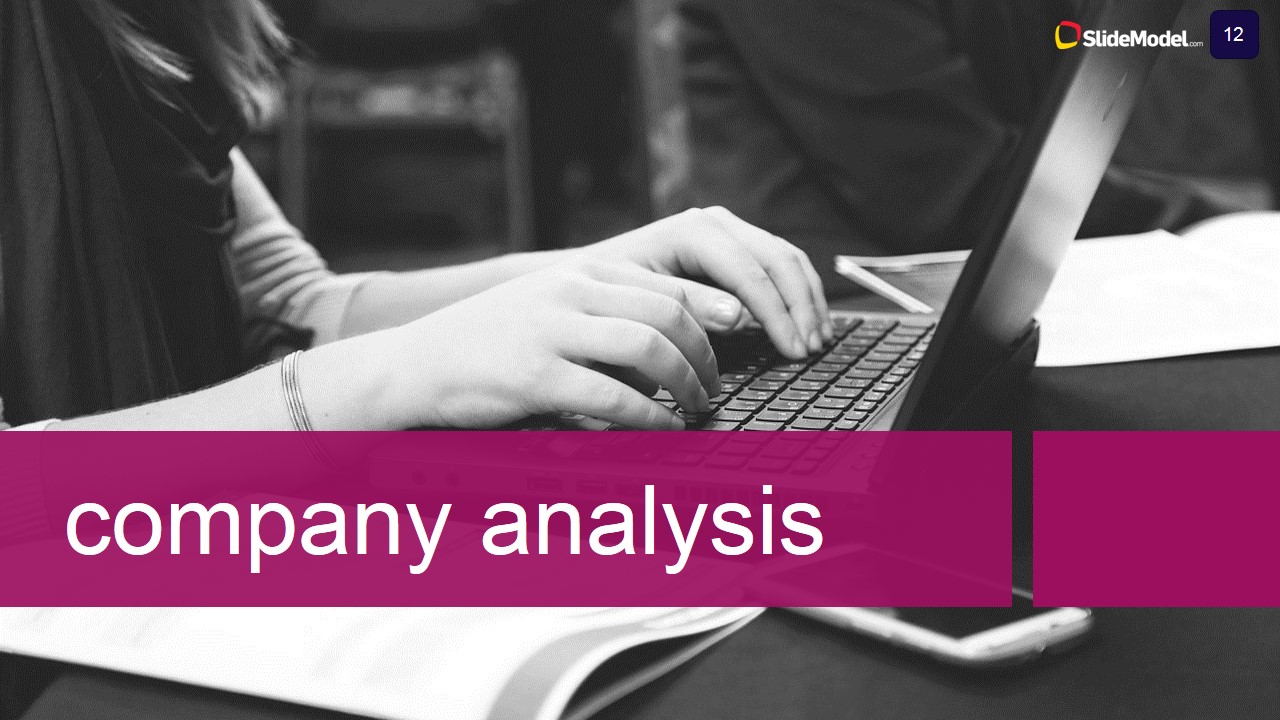 PowerPoint Template Describing Company Analysis for Case Study