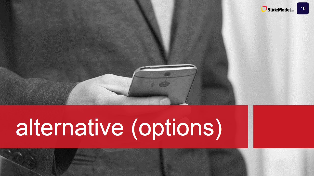 PowerPoint Slide for Alternative Options Case Study Design