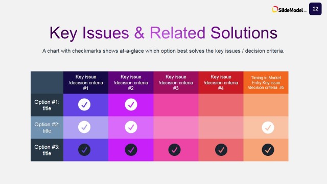 Case Studies Key Issues Solutions PowerPoint Comparison Table