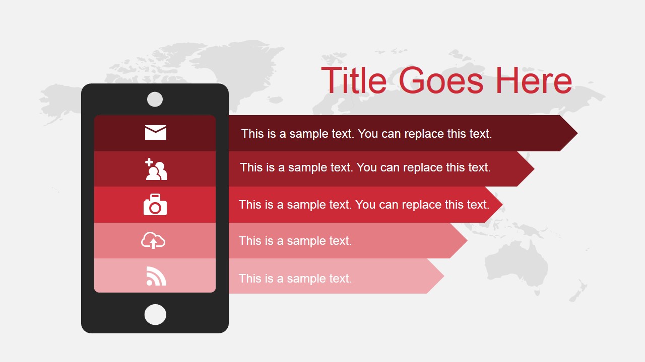 Vibrant Color Shade PowerPoint Template SlideModel