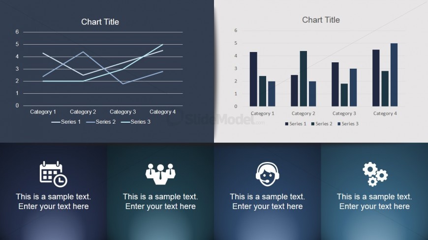 Dashboard PowerPoint Slide with Charts