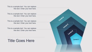 Multi-Level Concentric Pentagon Shapes for PowerPoint