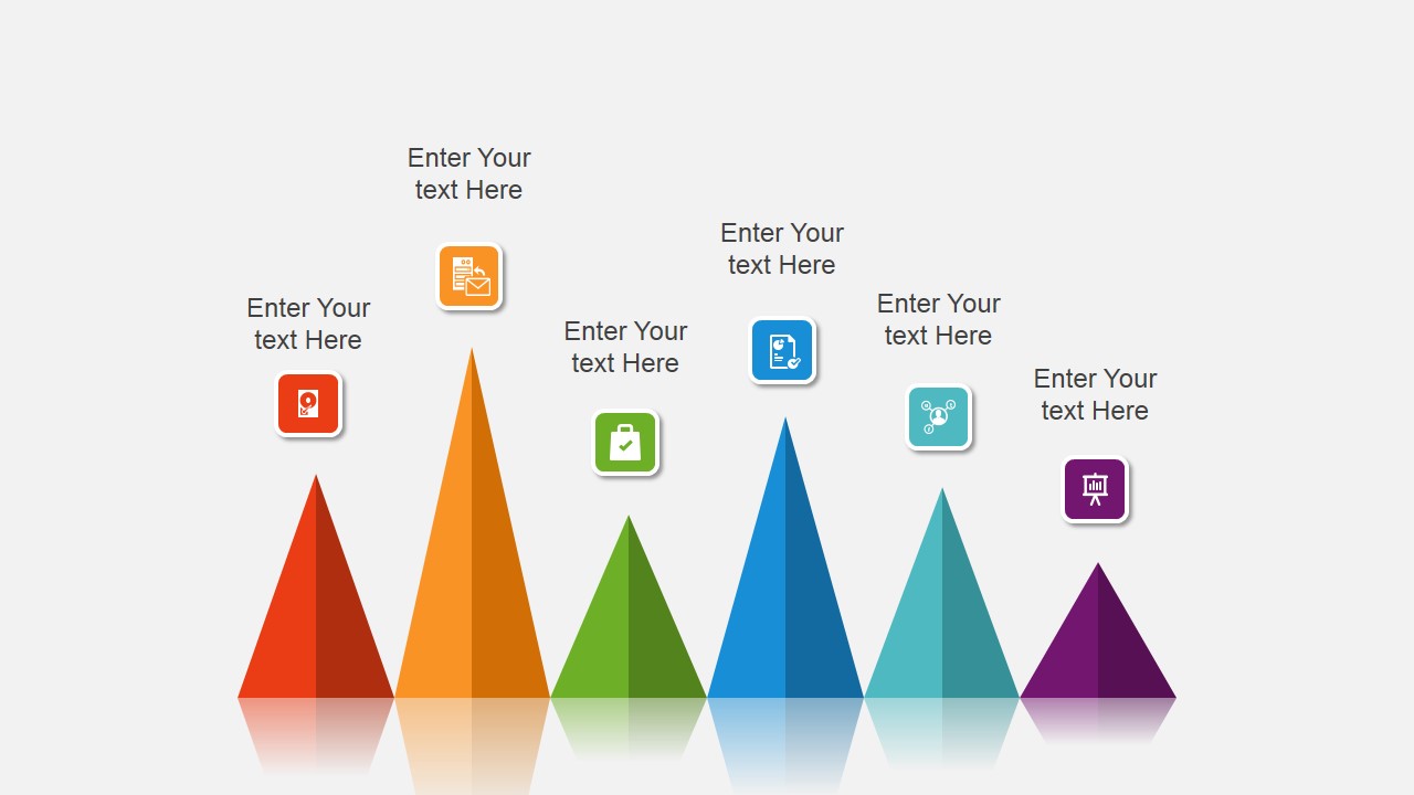 Colorful Cone Chart for PowerPoint