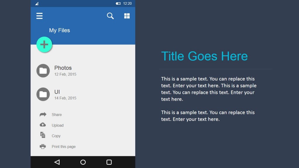 Files and Folders UI PowerPoint Widgets Prototype - SlideModel