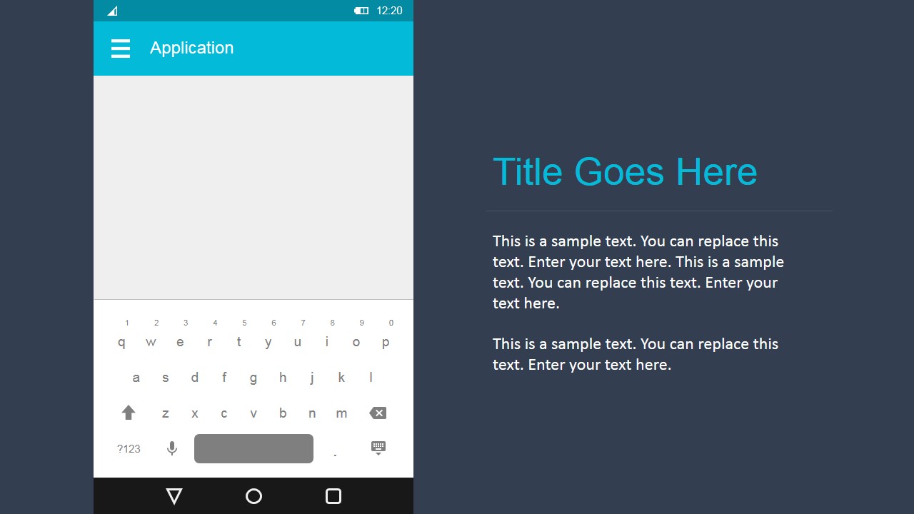 PowerPoint Keyboard in Android Materials Design
