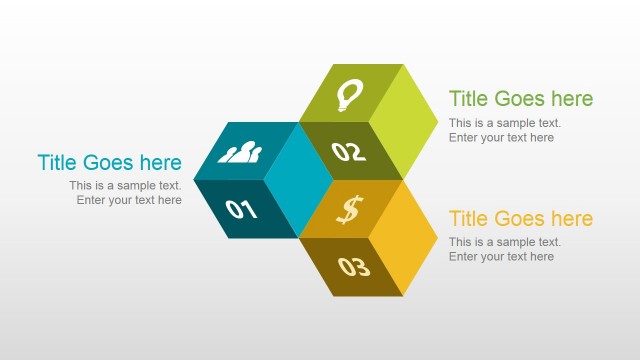 Flying 3D Cubes in a PowerPoint Slide