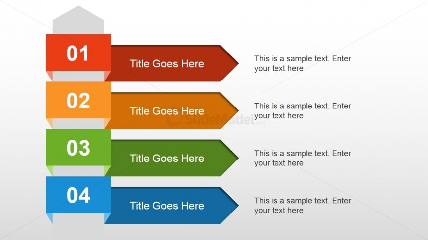 4 Steps Text Layout for PowerPoint