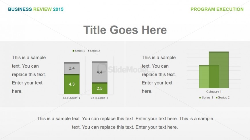 PowerPoint Stacked Bar Chart and Column Chart