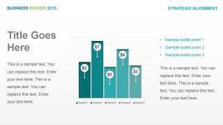 PowerPoint Bar Chart with Individual Trend Marker