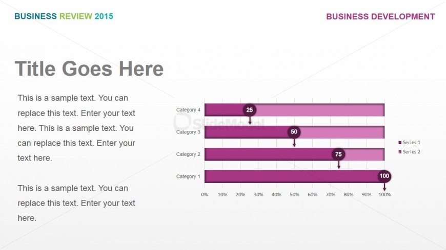 PowerPoint Horizontal Stacked Bar Chart