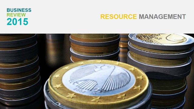 Resource Management PowerPoint Slide Cover