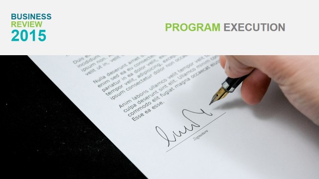 Program Execution Section Cover