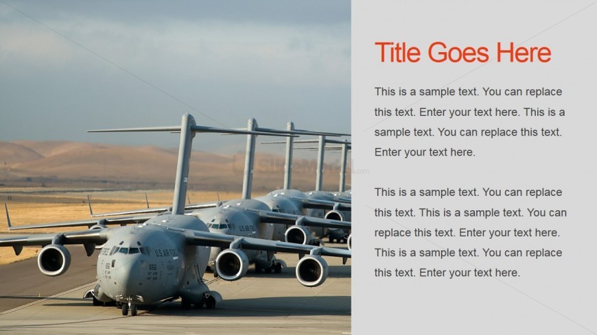 Military Airport Background for PowerPoint