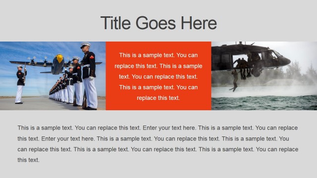 Three Vertical Tiles Airforce Presentation
