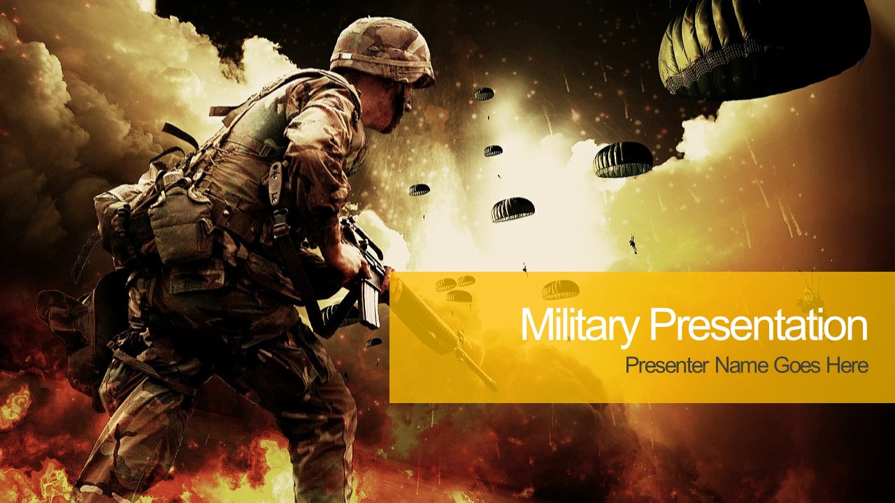 Battlefield PowerPoint Template Design