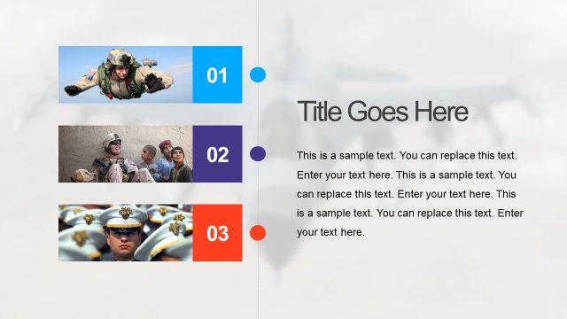 3 Bullet List PowerPoint Template