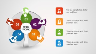 Team Work Illustration Diagram for PowerPoint